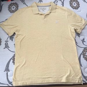 Banana Republic Men's Polo Shirt YELLOW Size Large